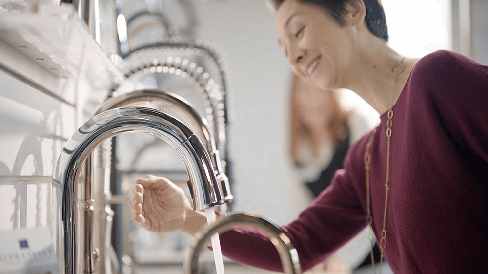 Touchless Kitchen Faucets on Display at Sink & Spout